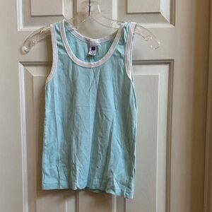 GAP Factory Women's Tank Top - Light Blue with White Trim